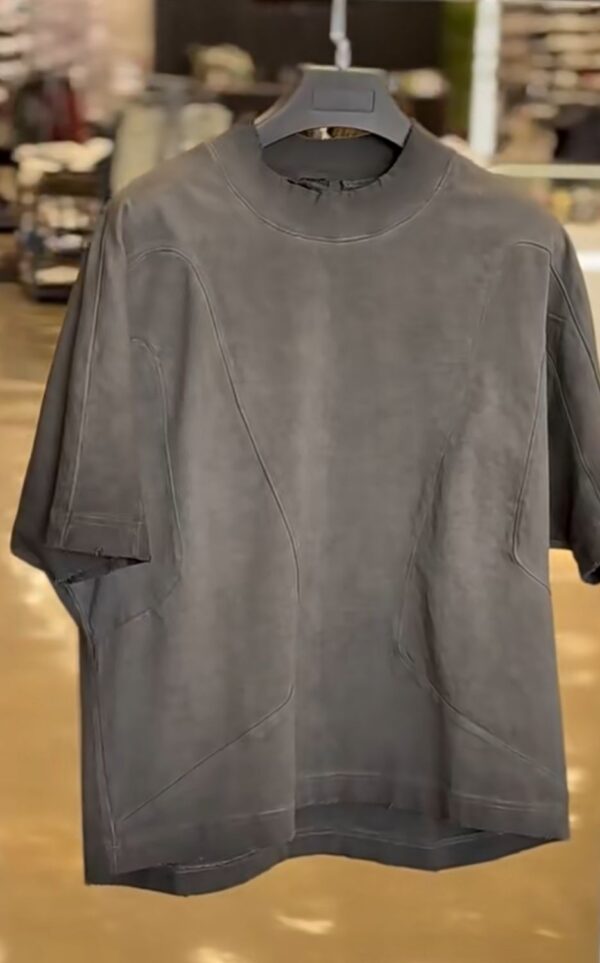 Gray Short-Sleeve Top